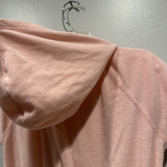 Hanna Andersson Terry Cloth Swim Cover Up Dress Hood Pink Beach Girls 150 sz 12 - Picture 5 of 8